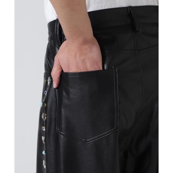 ロイヤルフラッシュ（ROYAL FLASH）/Bloomyard／ブルームヤード／Fake LeatherSide Studs Pants_10