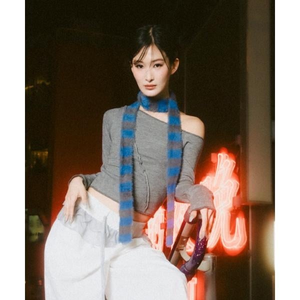 ロイヤルフラッシュ（ROYAL FLASH）/MITSUKI／ミツキ／切り替えワンショルダートップス 6,270円