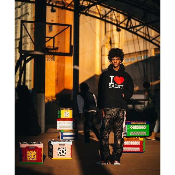ロイヤルフラッシュ（ROYAL FLASH）/SAINT MICHAEL／セントマイケル／HOODIE／I LOVE SAINT／BLACK