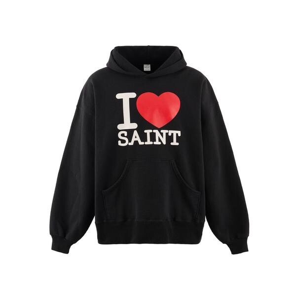ロイヤルフラッシュ（ROYAL FLASH）/SAINT MICHAEL／セントマイケル／HOODIE／I LOVE SAINT／BLACK