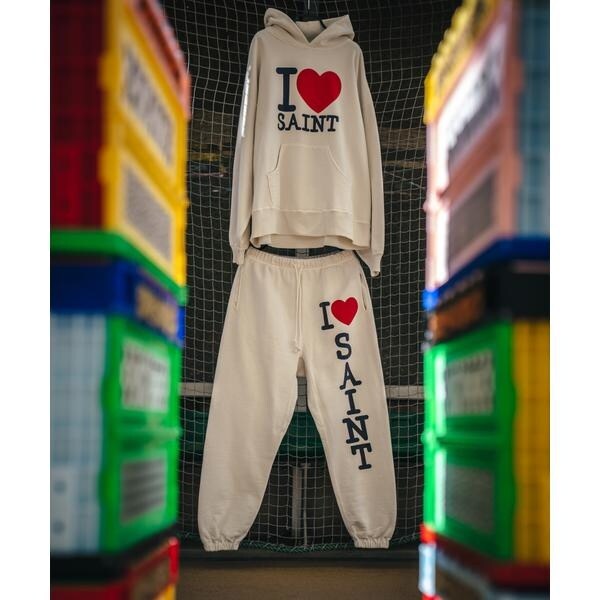ロイヤルフラッシュ（ROYAL FLASH）/SAINT MICHAEL／セントマイケル／HOODIE／I LOVE SAINT／WHITE