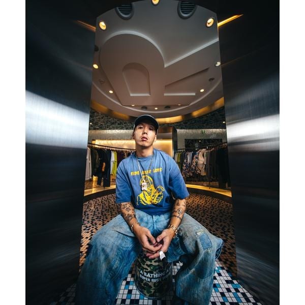 ロイヤルフラッシュ（ROYAL FLASH）/SAINT MICHAEL／セントマイケル／BAPE_SS T−SHIRT／FADE AWAY LV