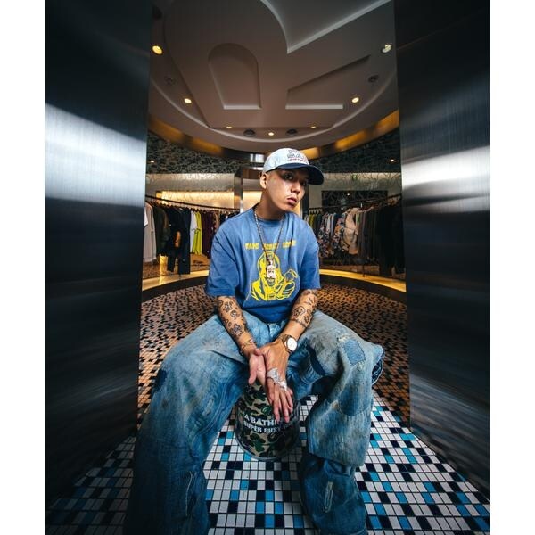ロイヤルフラッシュ（ROYAL FLASH）/SAINT MICHAEL／セントマイケル／BAPE_SS T−SHIRT／FADE AWAY LV_1