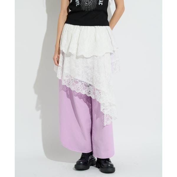 ロイヤルフラッシュ（ROYAL FLASH）/ANNA SUI NYC／アナ スイ エヌワイシー／アシメレーススカート