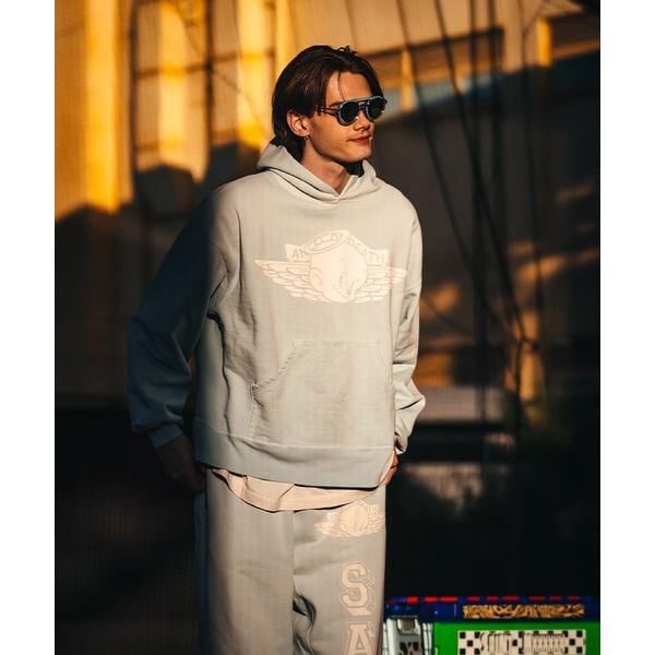 ロイヤルフラッシュ（ROYAL FLASH）/SAINT MICHAEL／セントマイケル／HOODIE／BABY MICHAEL／SKY BLUE