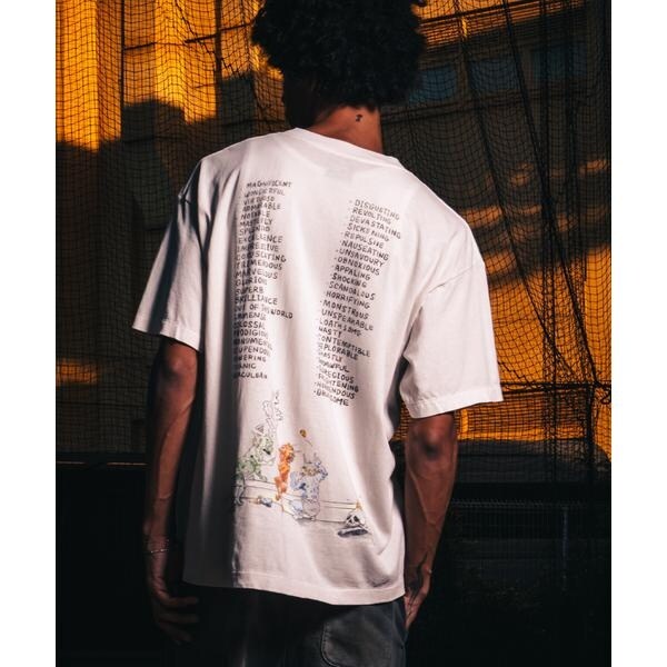 ロイヤルフラッシュ（ROYAL FLASH）/SAINT MICHAEL／セントマイケル／SS T−SHIRT／SAINT WET／WHITE_1