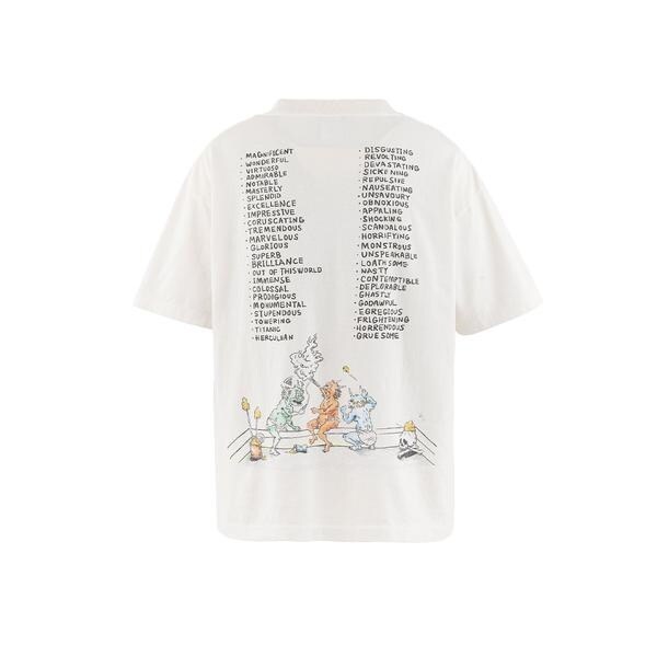 ロイヤルフラッシュ（ROYAL FLASH）/SAINT MICHAEL／セントマイケル／SS T−SHIRT／SAINT WET／WHITE_3