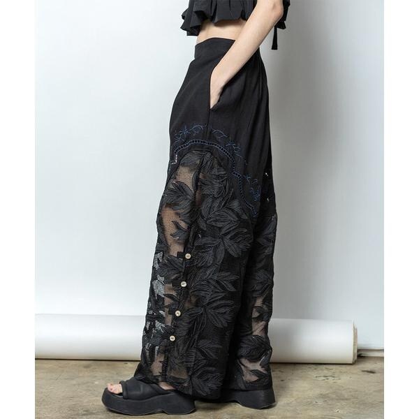 ロイヤルフラッシュ（ROYAL FLASH）/AULA AILA／アウラアイラ／CUTWORK EMBROIDERED PANTS_2