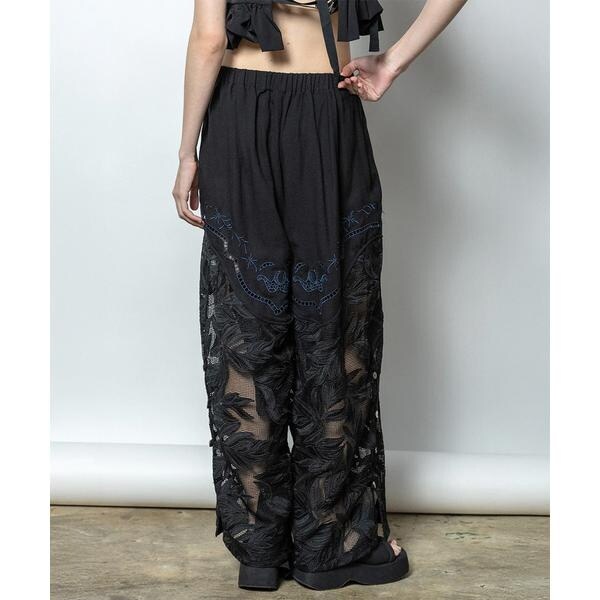 ロイヤルフラッシュ（ROYAL FLASH）/AULA AILA／アウラアイラ／CUTWORK EMBROIDERED PANTS_3