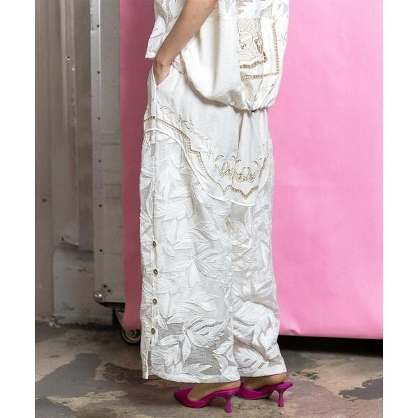 ロイヤルフラッシュ（ROYAL FLASH）/AULA AILA／アウラアイラ／CUTWORK EMBROIDERED PANTS_14