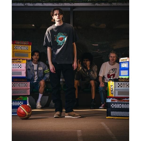 【NEW】ロイヤルフラッシュ（ROYAL FLASH）/SAINT MICHAEL／セントマイケル／SS T−SHIRT／HEART／BLACK_2