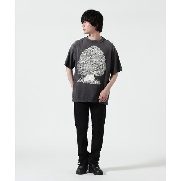 ロイヤルフラッシュ（ROYAL FLASH）/SAINT MICHAEL／セントマイケル／SS T−SHIRT／TREE／BLACK_2