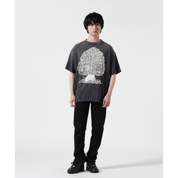 ロイヤルフラッシュ（ROYAL FLASH）/SAINT MICHAEL／セントマイケル／SS T−SHIRT／TREE／BLACK_3
