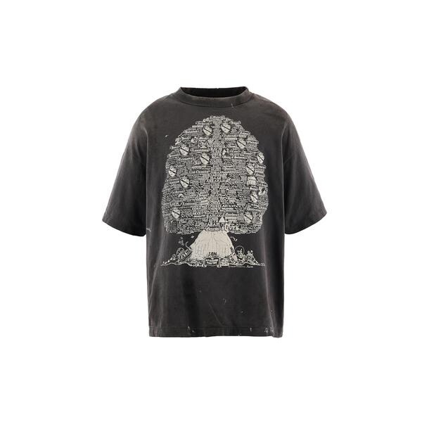 ロイヤルフラッシュ（ROYAL FLASH）/SAINT MICHAEL／セントマイケル／SS T−SHIRT／TREE／BLACK_9