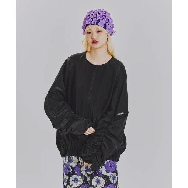 【NEW】ロイヤルフラッシュ（ROYAL FLASH）/ANNA SUI NYC／アナ スイ エヌワイシー／ギャザー2WAYブルゾン