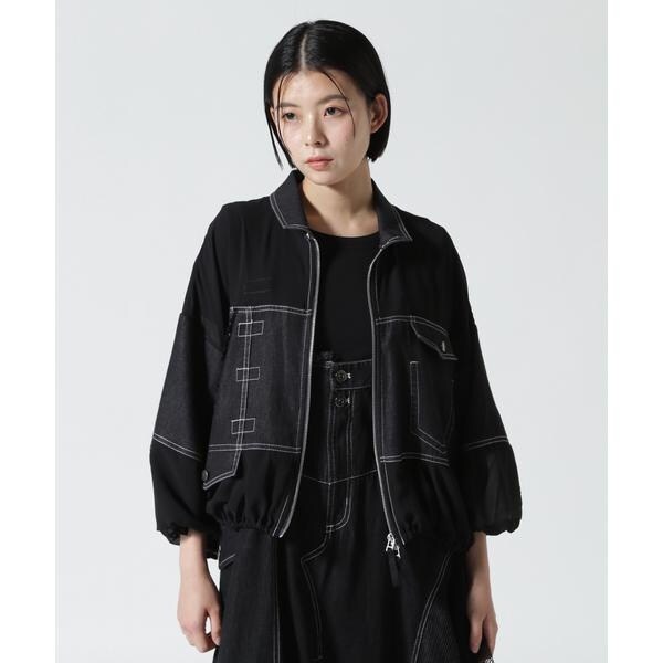 ロイヤルフラッシュ（ROYAL FLASH）/AULA AILA／アウラアイラ／DENIM COMBINATION BLOUSON