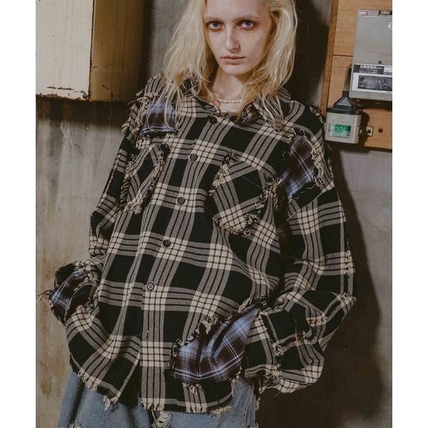 【NEW】ロイヤルフラッシュ（ROYAL FLASH）/FR(13)NDS／フレンズ／DAMAGE LAYER SHIRT