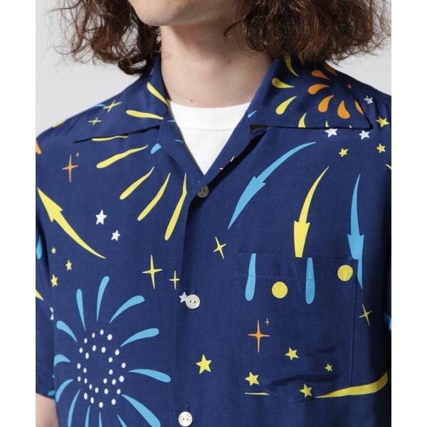 AlohaBlossom アロハブロッサム レーヨンアロハシャツ HANABI Aloha Blossom / アロハブロッサム Hanabi 花火 通販 Treasure