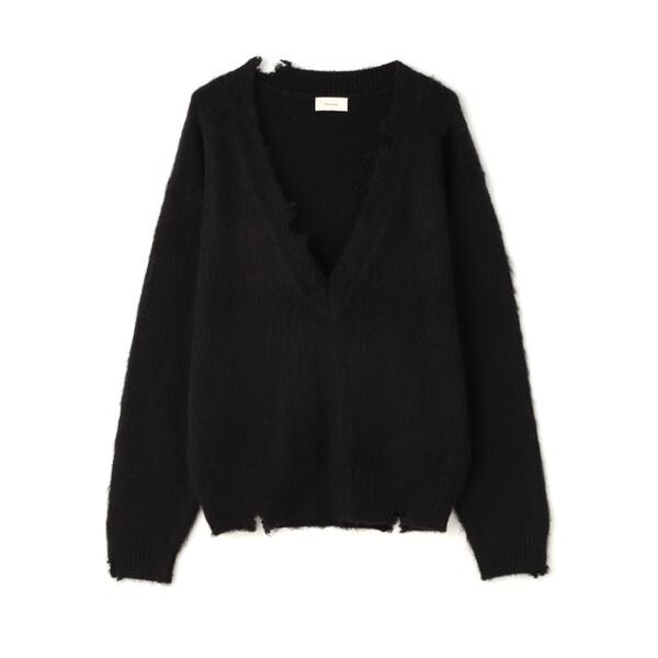 ガーデン（GARDEN）/Toironier／トワロニエ／mohair v neck knit