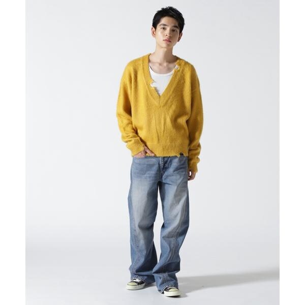 ガーデン（GARDEN）/Toironier／トワロニエ／mohair v neck knit