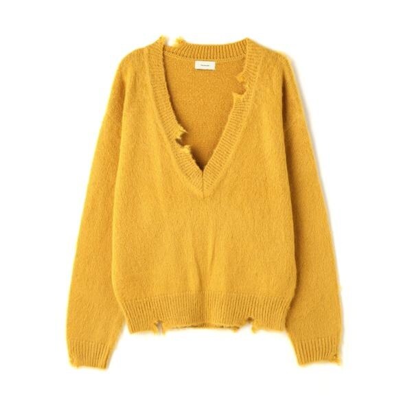 ガーデン（GARDEN）/Toironier／トワロニエ／mohair v neck knit