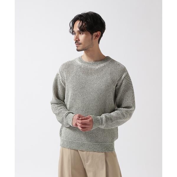 ガーデン（GARDEN）/YOKE／ヨーク／MESH KNITTED CREWNECK SWEATER_1
