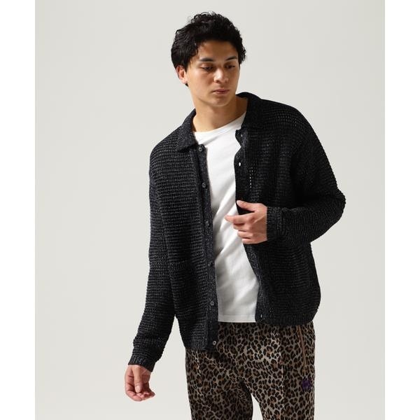ガーデン（GARDEN）/YOKE ／ ヨーク ／ MESH KNITTED SHIRT CARDIGAN