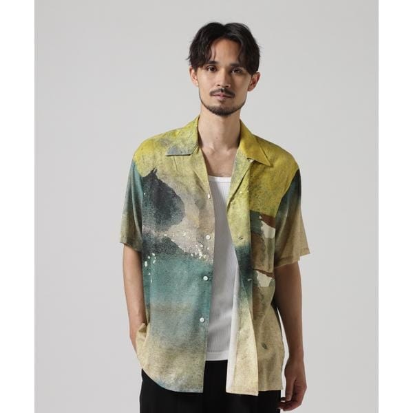 ガーデン（GARDEN）/YOKE／ヨーク／LANDSCAPE OPEN COLLER SHIRT_1
