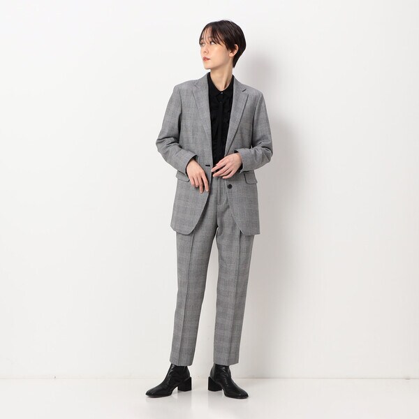 コムサ/【セットアップ対応】２ＷＡＹストレッチシアバターグレンチェック柄　ジャケット_2