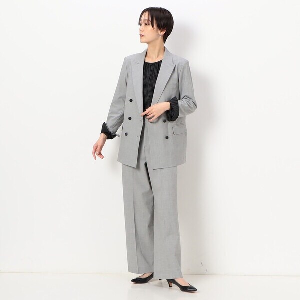 コムサ（COMME CA）/〔 TALLサイズ 〕 梨地ドットプリント ブラウスの