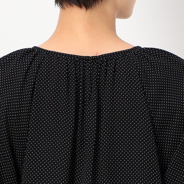 コムサ（COMME CA）/〔 TALLサイズ 〕 梨地ドットプリント ブラウスの