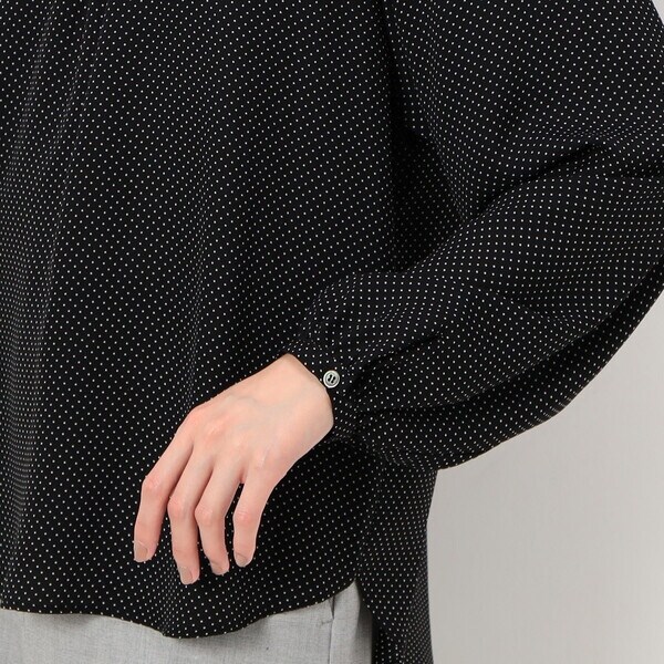 コムサ（COMME CA）/〔 TALLサイズ 〕 梨地ドットプリント ブラウスの