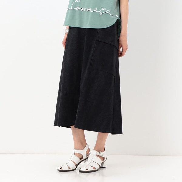 コムサ/ツイル柄ハイテンション スカート