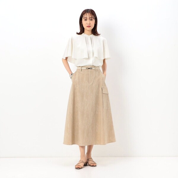 コムサ/ツイル柄ハイテンション スカートの通販は