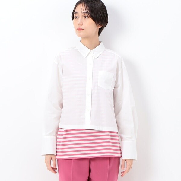 コムサ（COMME CA）/オーガニックコットンマグワッシャー クロップド丈