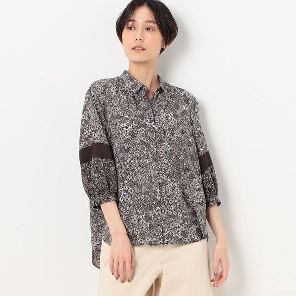 コムサ（COMME CA）/〔 TALLサイズ 〕 マーガレットフラワープリント シャツ_1