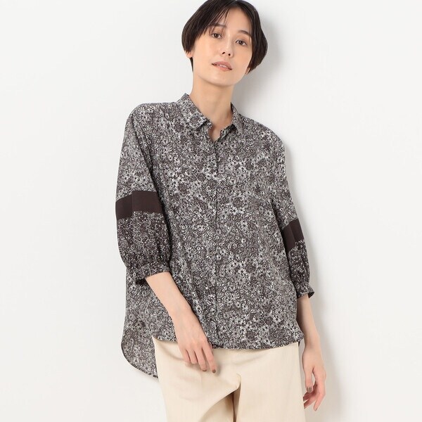 コムサ（COMME CA）/〔 TALLサイズ 〕 マーガレットフラワープリント シャツ コムサ（COMME CA）/〔 TALLサイズ 〕 マーガレットフラワープリント