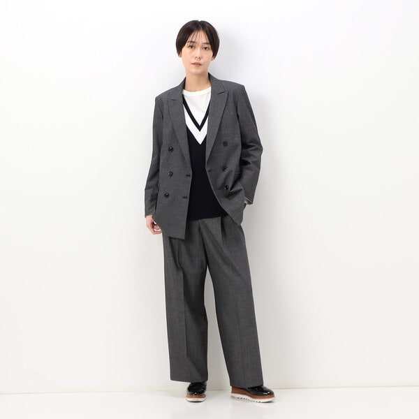 コムサ（COMME CA）/【セットアップ対応】ピンヘッド２ＷＡＹストレッチ ダブルジャケット_1