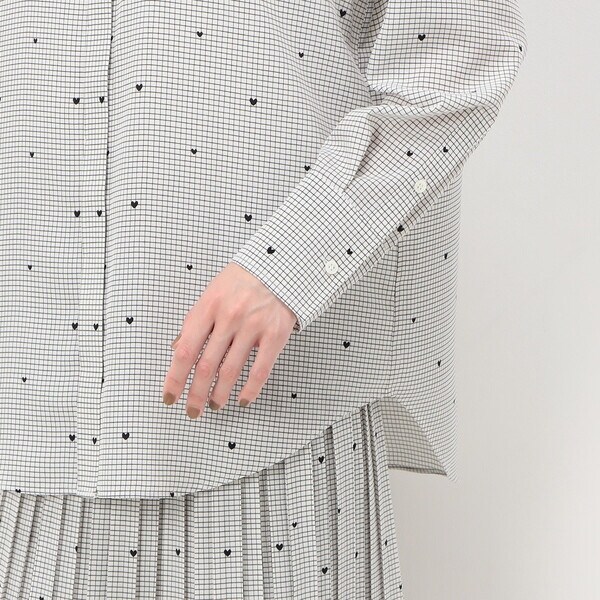 コムサ（COMME CA）/〔 TALLサイズ 〕 デシン格子柄ハートプリント