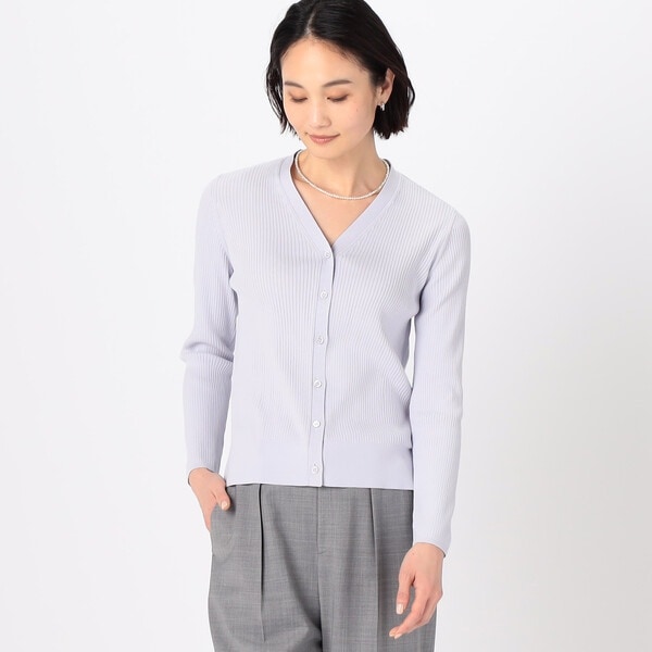 コムサ（COMME CA）/〔 TALLサイズ 〕 コットンビーム針抜き風カーディガン