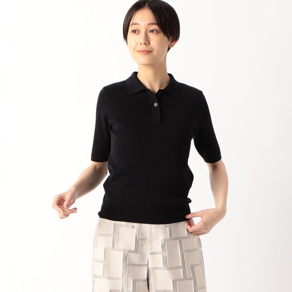 コムサ（COMME CA）/コットンポリエステル ニットポロシャツ