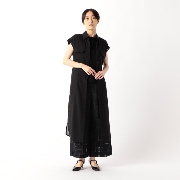 コムサ（COMME CA）/シアーボイル シャツワンピース