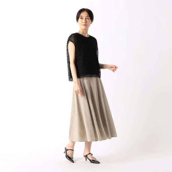 コムサ（COMME CA）/【セットアップ対応】ナチュラルオックス スカート_3