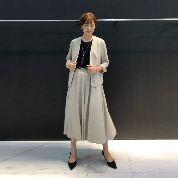 コムサ（COMME CA）/〔 TALLサイズ 〕 【セットアップ対応】ナチュラルオックス スカート_18