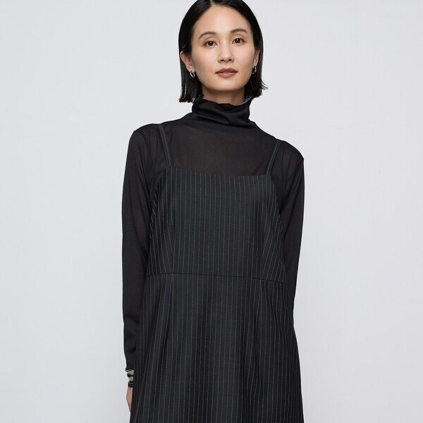 コムサ（COMME CA）/〔 TALLサイズ 〕 ソフトチュール×ウーリー分繊トリコット広巾 プルオーバー