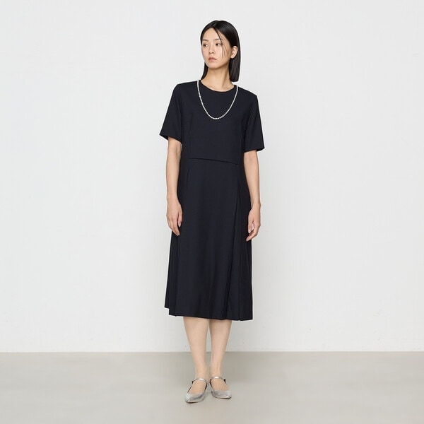 コムサ（COMME CA）/ウールジョーゼット ワンピース