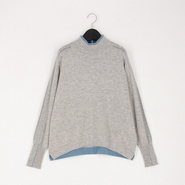コムサ（COMME CA）/カシミヤ配色ニット プルオーバー