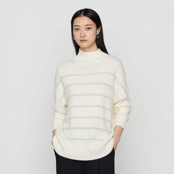 コムサ（COMME CA）/モヘアボーダー プルオーバーの通販は 23,760円