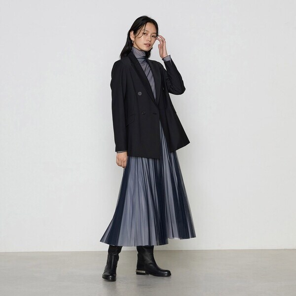 コムサ（COMME CA）/〔 Sサイズ 〕 【セットアップ対応】ソフトチュール×オーガンジートリコット広幅 スカート_18