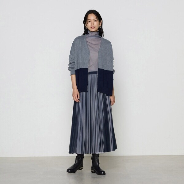 コムサ（COMME CA）/〔 Sサイズ 〕 【セットアップ対応】ソフトチュール×オーガンジートリコット広幅 スカート_19